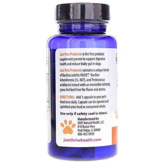 Just Pets Probiotic, 30 Capsules, JTH
