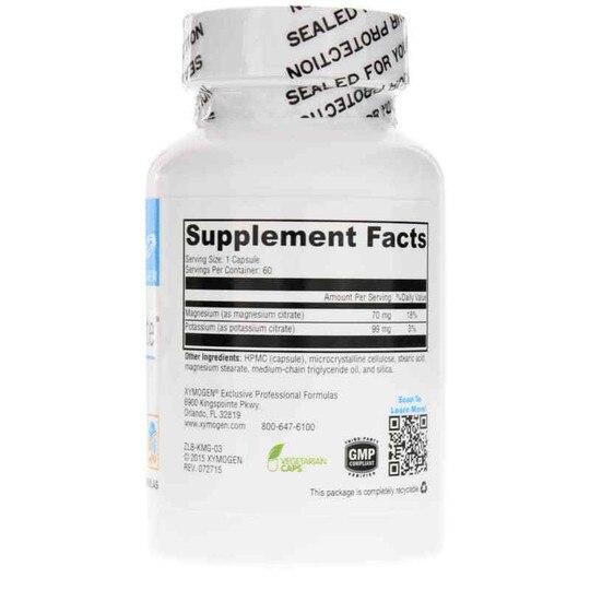 K-Mg Citrate, 60 Veg Capsules, XYM