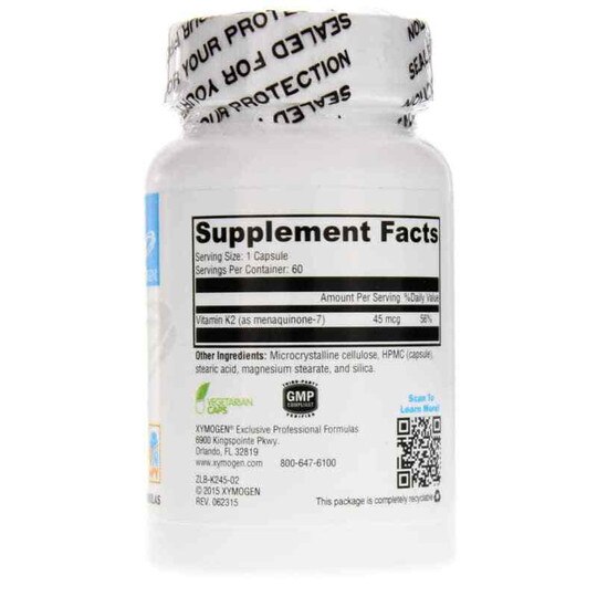 K2-45, 60 Veg Capsules, XYM