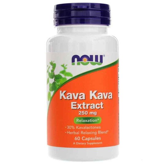 Kava Kava Extract 250 Mg, 60 Capsules, NOW