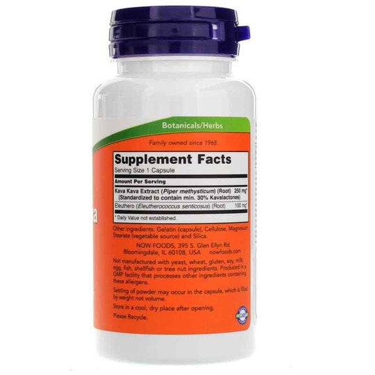 Kava Kava Extract 250 Mg, 60 Capsules, NOW