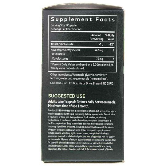 Kava Kava Root, 60 Liquid Phyto Caps, GH