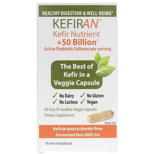 Kefiran 50 Billion, 60 Veg Capsules, LNI