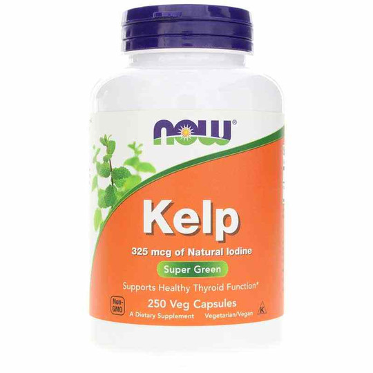 Kelp Caps 325 Mcg of Natural Iodine, 250 Veg Capsules, NOW