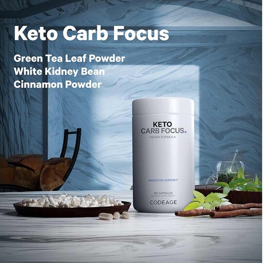 Keto Carb Focus Vegan, 180 Capsules, CDE