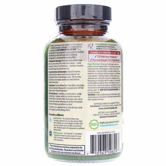 Keto-Karma Burn Fat RED, 72 Liquid Softgels, IRN