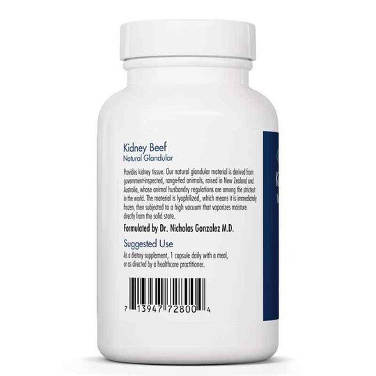 Kidney Beef Natural Glandular, 100 Veg Capsules, ARG