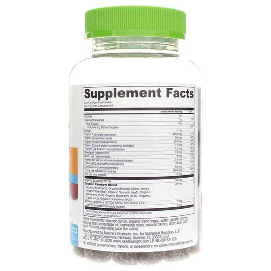 Kid's Multi Gummies + Brain & Eye Support, 120 Gummies, RBL
