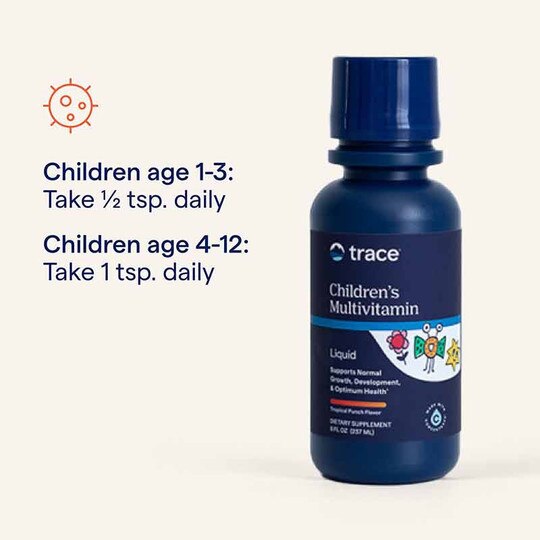 Children's Multi Liquid Tropical Punch, 8 Oz, TMR