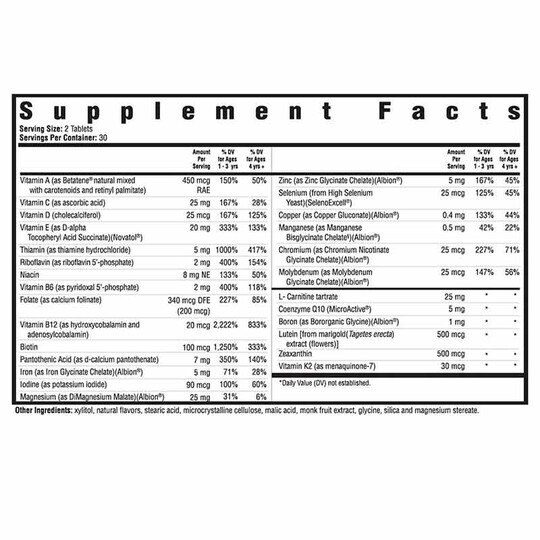 Kids Multivitamin Chewable Methyl-Free, 60 Chewable Tablets, SKH