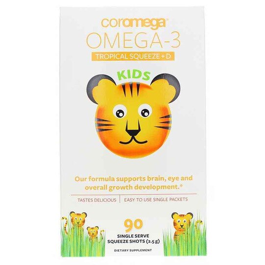 Kids Omega-3 Tropical Squeeze + D, COM