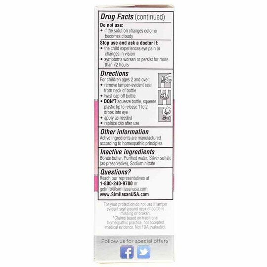 Kids Pink Eye Relief, 0.33 Oz, SML