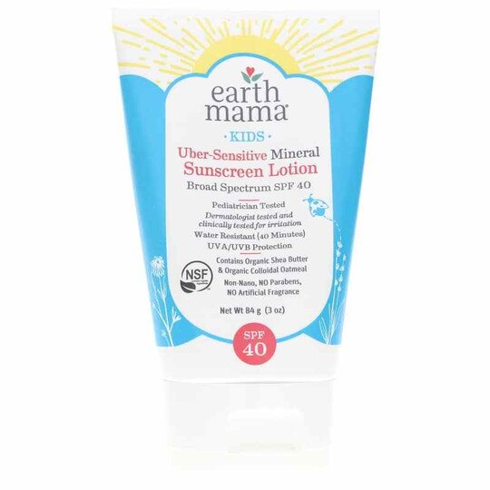Kids Uber-Sensitive Mineral Sunscreen Lotion SPF 40, ERMO