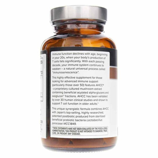Kinoko 50+ AHCC, 60 Veg Capsules, QOL
