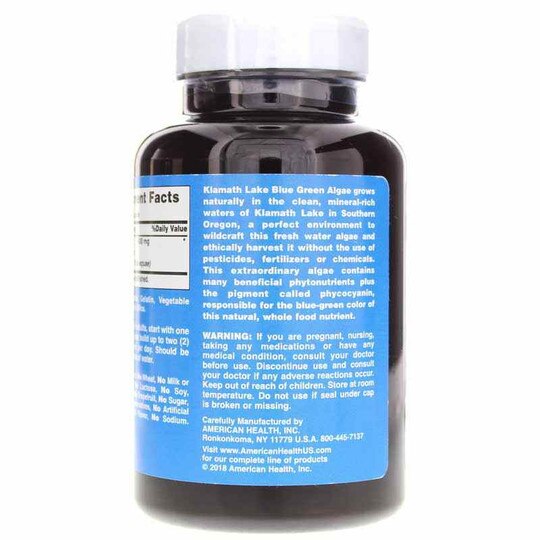Klamath Shores Blue Green Algae 500 Mg, 120 Capsules, AH