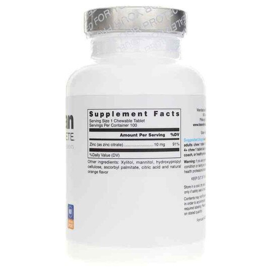 Klean Zinc, 100 Chewable Tablets, KLA