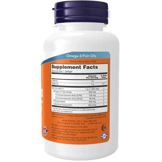 Krill 1000 Mg, 60 Softgels, NOW