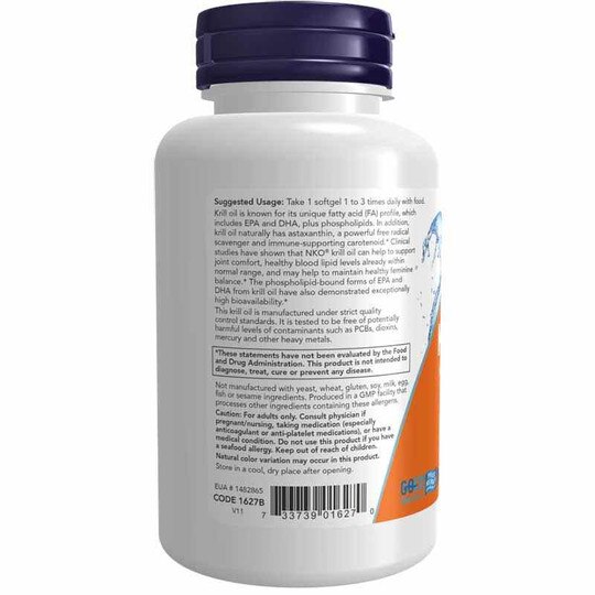 Krill 1000 Mg, 60 Softgels, NOW