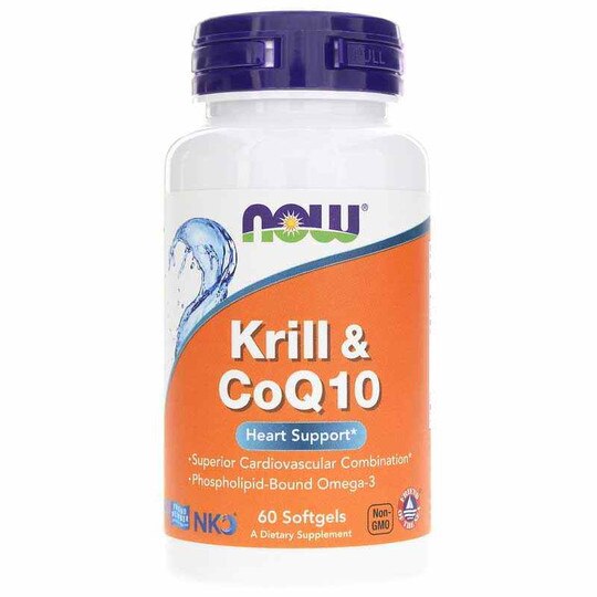 Krill & CoQ10, 60 Softgels, NOW