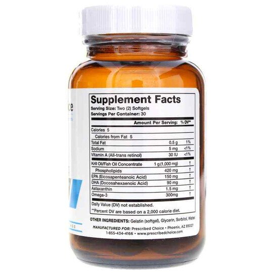 Krill Oil 1000 Mg, 60 Softgels, PRCH