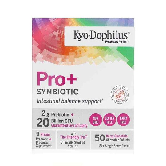 Kyo-Dophilus Pro+ Synbiotic, 50 Chewable Tablets, KYO