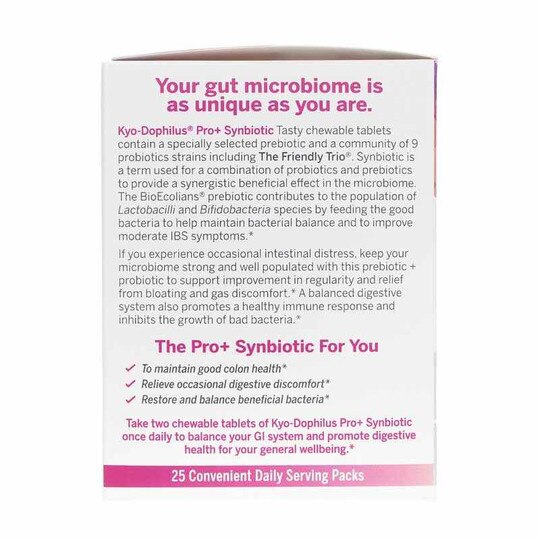 Kyo-Dophilus Pro+ Synbiotic, 50 Chewable Tablets, KYO