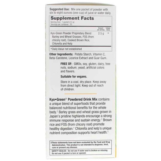 Kyo-Green Greens Blend Energy, 20 Packets, KYO