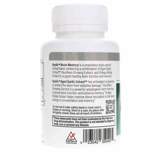 Kyolic Brain Memory, 90 Capsules, KYO