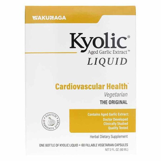 Kyolic Cardiovascular Liquid & Empty Veg Capsules, 2 Oz, KYO