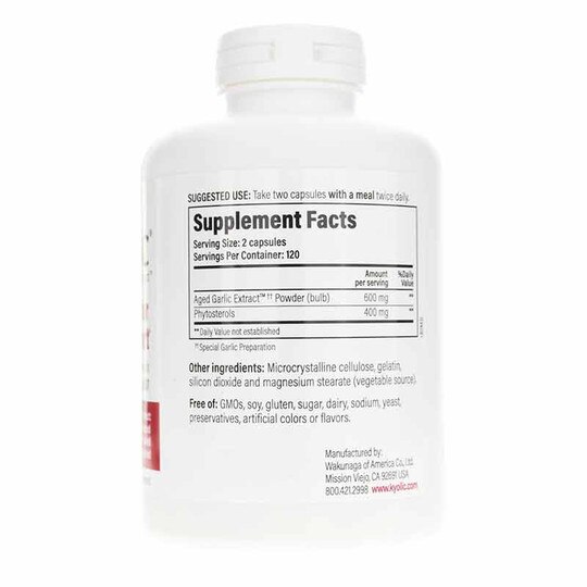Kyolic Formula 107 Phytosterols Cholesterol, 240 Capsul, KYO