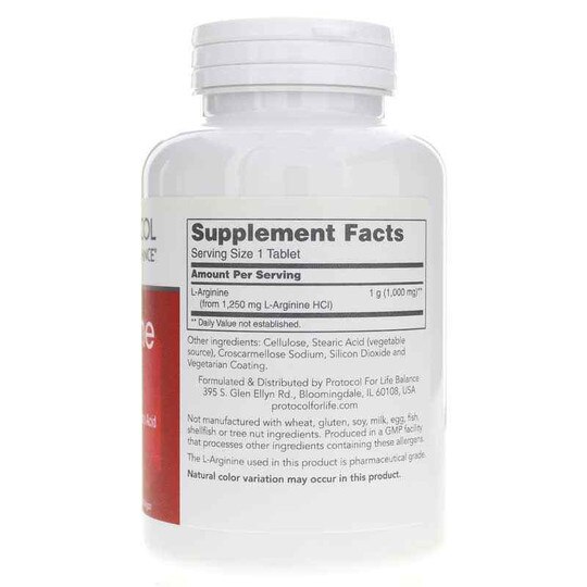 L-Arginine 1000 Mg, 120 Tablets, PFLB