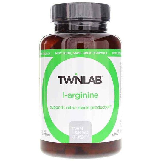L-Arginine 500 Mg, 100 Capsules, TWL