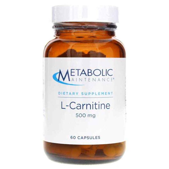 L-Carnitine 500 Mg, 60 Capsules, MTM