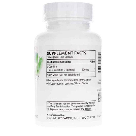L-Carnitine, 60 Veg Capsules, THR