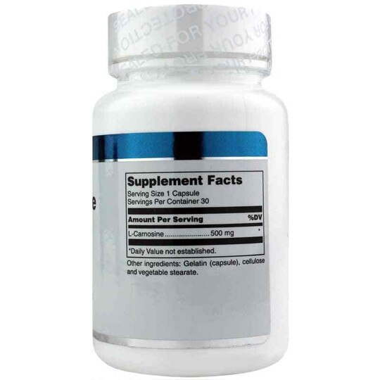 L-Carnosine 500 Mg, 30 Capsules, DGL
