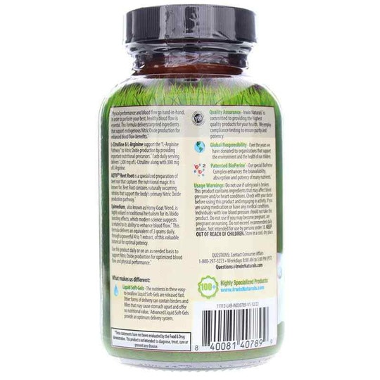 L-Citrulline + L-Arginine, 60 Liquid Softgels, IRN