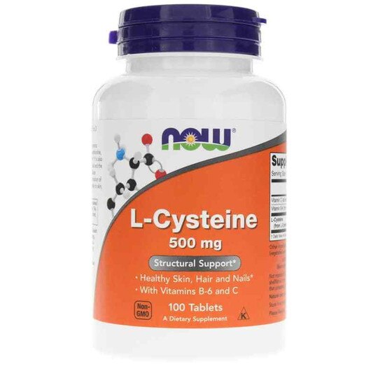 L-Cysteine 500 Mg, 100 Tablets, NOW