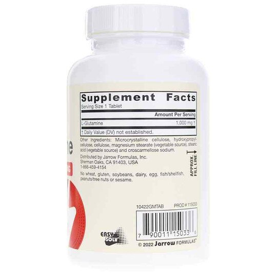 L-Glutamine 1000 Mg, 100 Tablets, JRF