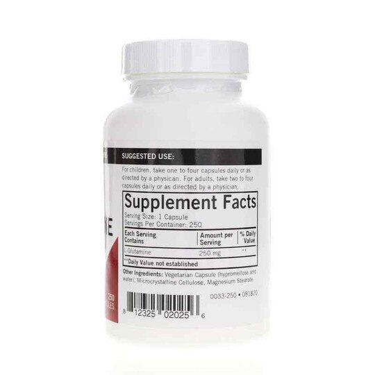 L-Glutamine 250 Mg, 250 Capsules, KRK