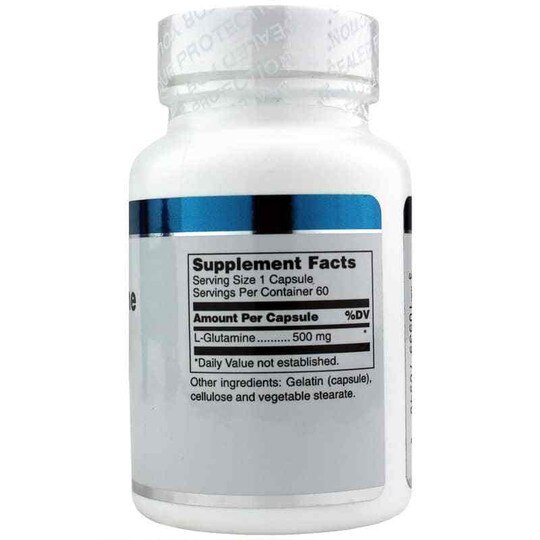 L-Glutamine 500 Mg, 60 Capsules, DGL