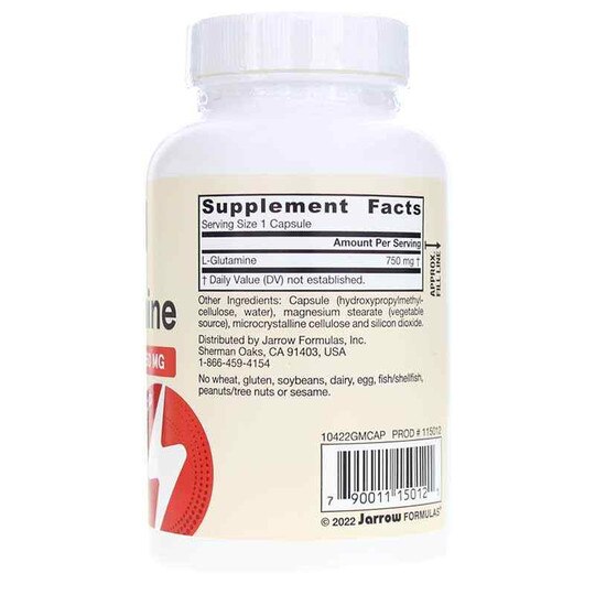 L-Glutamine 750 Mg, 120 Capsules, JRF