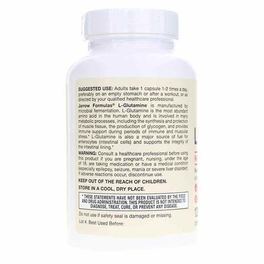 L-Glutamine 750 Mg, 120 Capsules, JRF