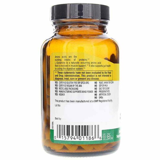 L-Glutamine Caps 500 Mg, 100 Vegan Capsules, CTL
