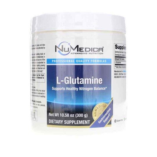 L-Glutamine Powder, 10.58 Oz, NUM