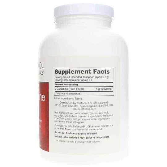 L-Glutamine Pure Powder, 1 Lb, PFLB