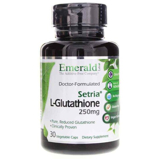 L-Glutathione Setria 250 Mg, 30 Veg Capsules, EMD