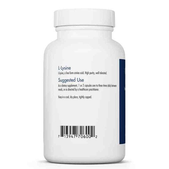 L-Lysine 500 Mg, 100 Veg Capsules, ARG