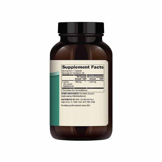 L-Lysine, 90 Capsules, DRM