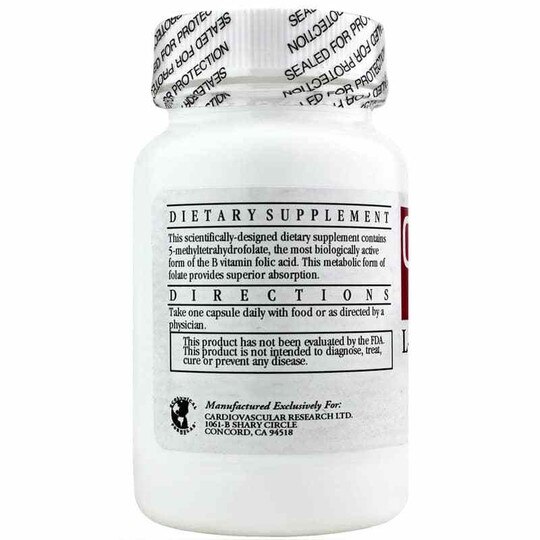L-Methylfolate 1000 Mcg, 100 Capsules, CR