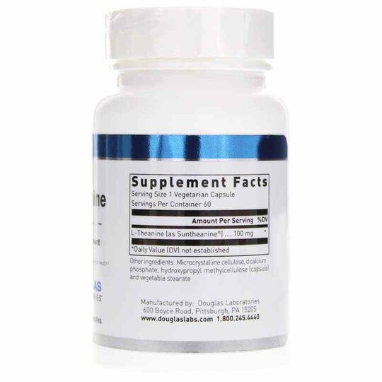 L-Theanine 100 Mg, 60 Veg Capsules, DGL